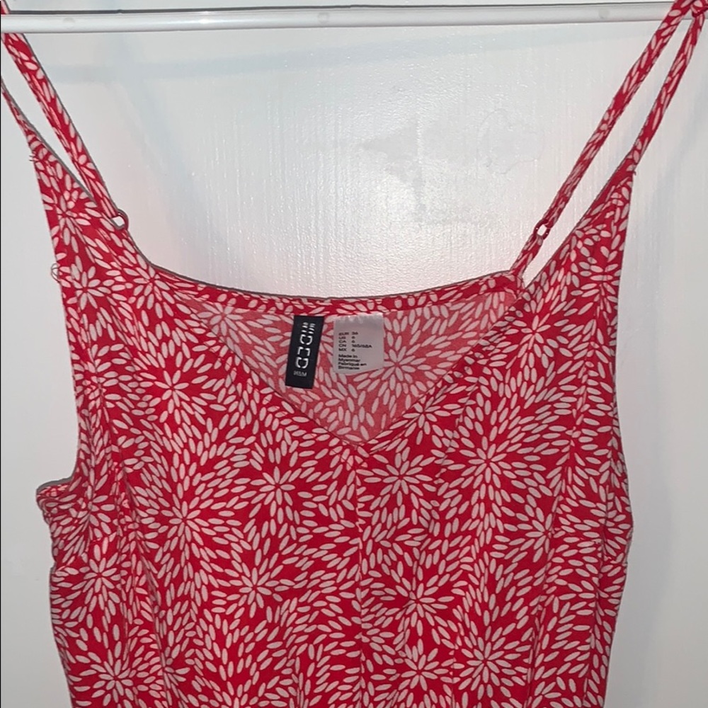 Red and white romper!